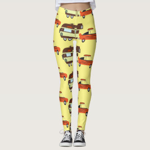Vintage Car and Camper Thunder_Cove Leggings