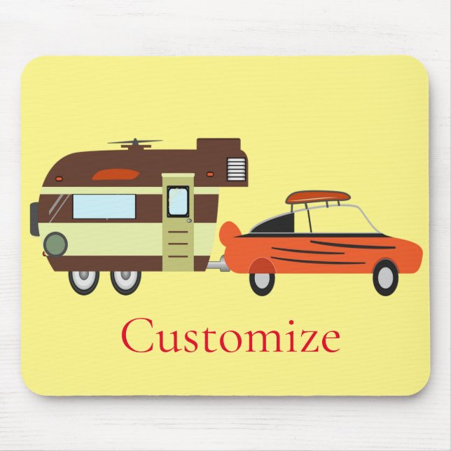 Vintage Car and Camper Thunder_Cove Mouse Pad (Front)