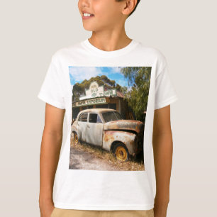 Vintage Car And Garage, Boys Tshirt