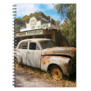 Vintage Car And Garage, Notebook