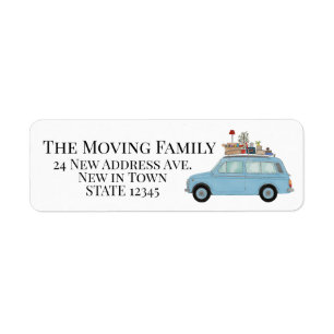 Vintage car and stuff New address label