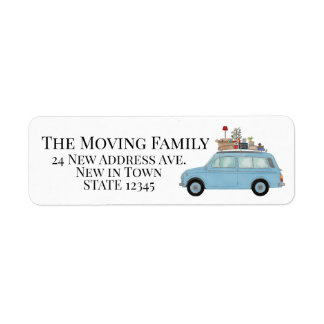 Vintage car and stuff New address label