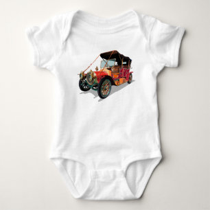 Vintage car baby bodysuit