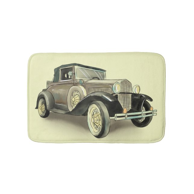 Vintage Car Bath Mat (Front)