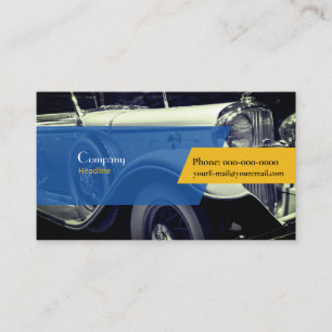 Vintage Car Business Card