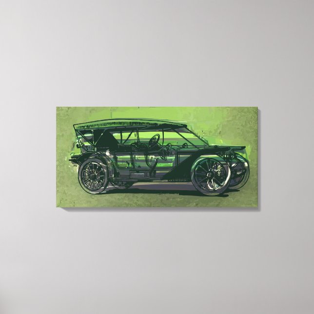 Vintage car canvas print (Front)
