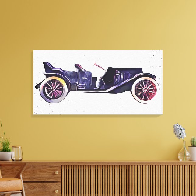 Vintage car canvas print (Insitu(LivingRoom))
