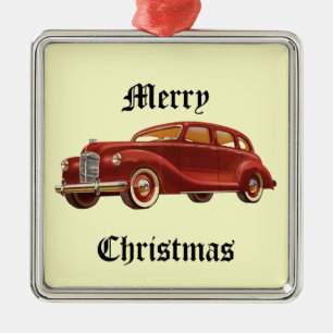 Vintage Car Christmas Tree Ornament