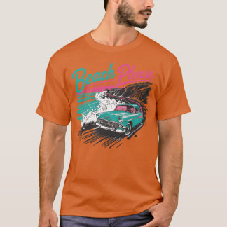 Vintage Car Cruising Alonghe Coast friend gift gif T-Shirt