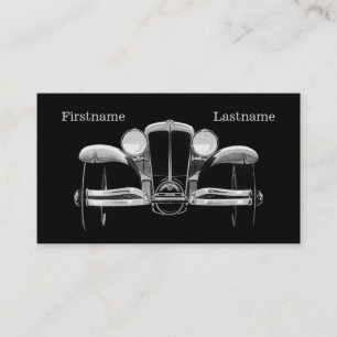 Vintage car custom business cards