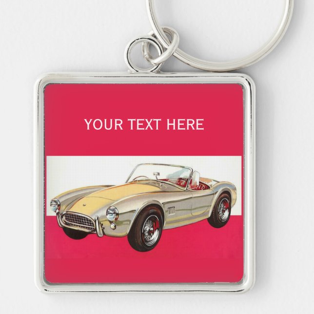 Vintage car custom key chain (Front)