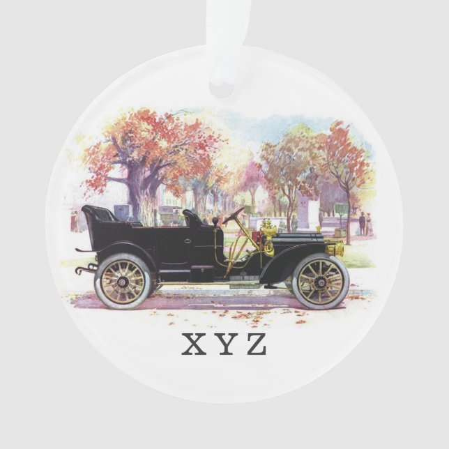 Vintage car custom ornament (Front)
