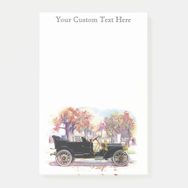 Vintage car custom Post-It notes (Front)