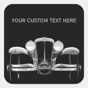 Vintage car custom stickers
