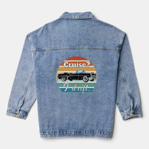 vintage car denim jacket