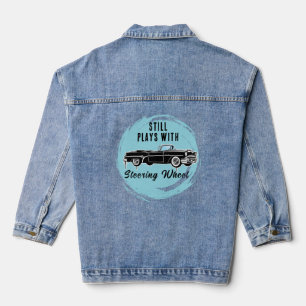 vintage car denim jacket