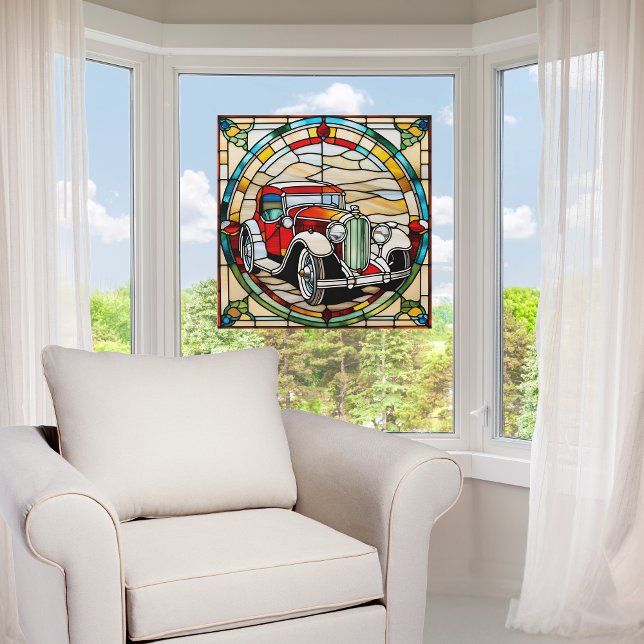 Vintage Car Faux Stained Glass  (Creator Uploaded)