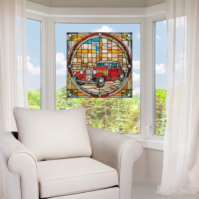 Vintage Car Faux Stained Glass  (Creator Uploaded)