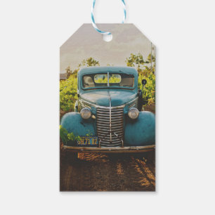 VINTAGE CAR GIFT TAG WEDDING