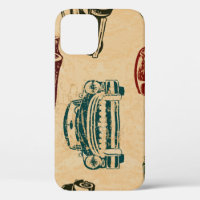 Vintage Car Illustration Background Pattern
