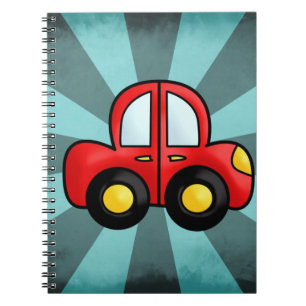 Vintage Car Illustration – Classic Automobile Art Spiral Notebook