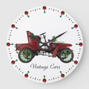 VINTAGE CAR LARGE CLOCK