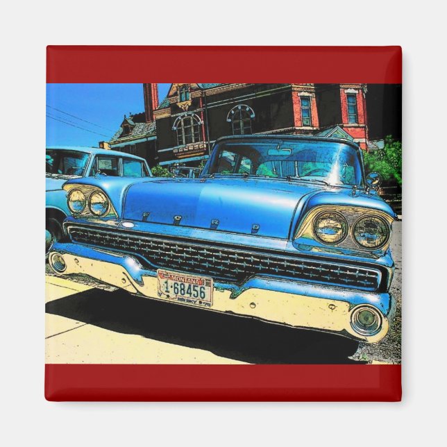 Vintage Car Magnet (Front)