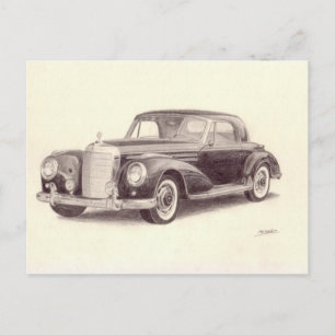 Vintage Car: Mercedes Benz 300S Postcard