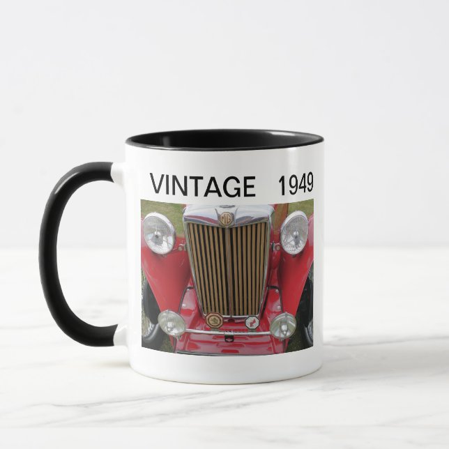 Vintage Car Mug (Left)