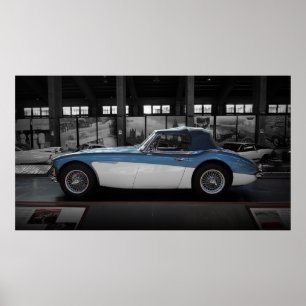 Vintage car poster