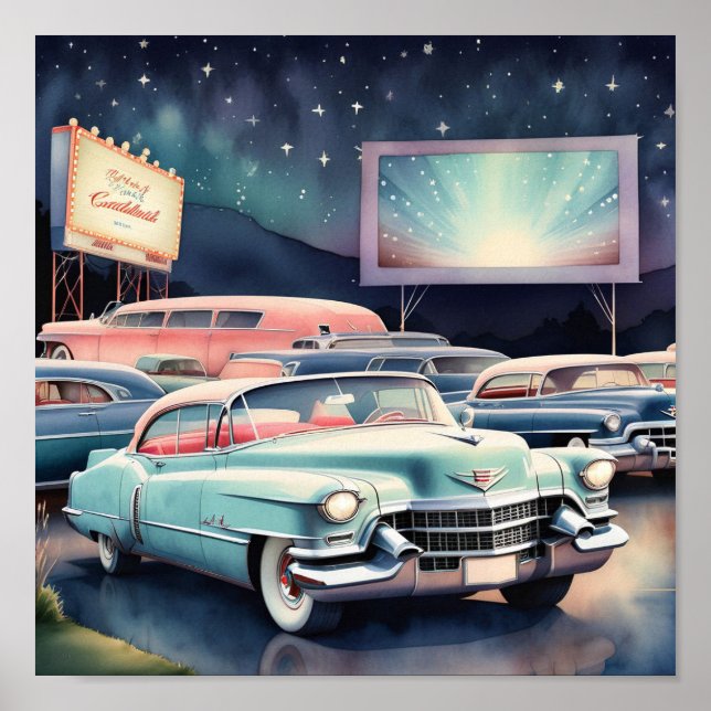 Vintage Car Poster (Front)