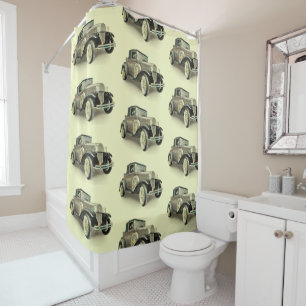 Vintage Car  Shower Curtain