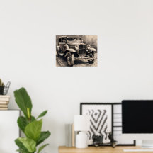 Vintage Car sketch