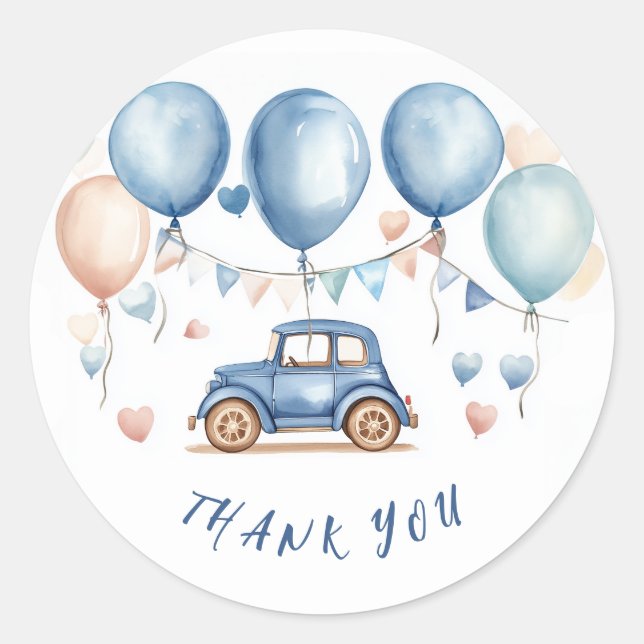 Vintage car Sticker (Front)