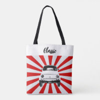 Vintage Car Sun Tote Bag
