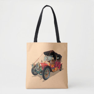 Vintage car tote bag