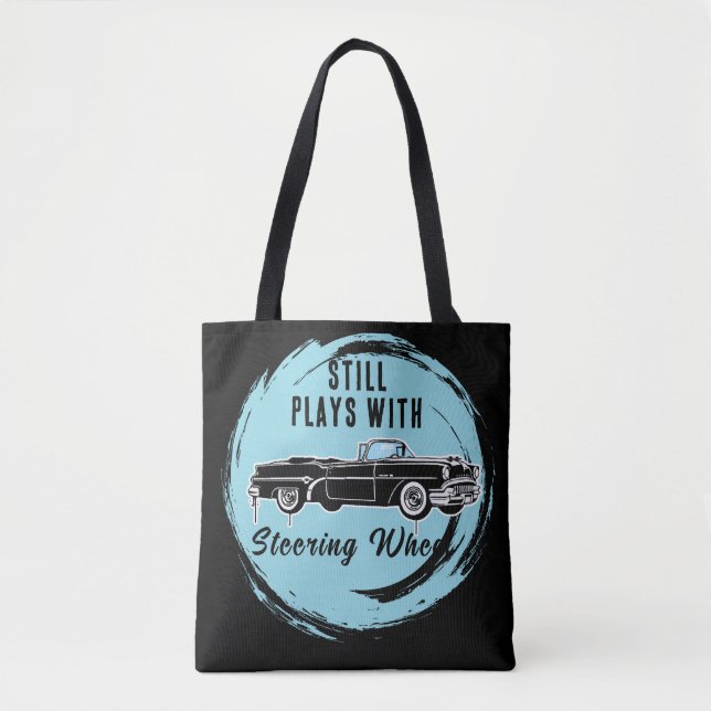 vintage car tote bag (Front)