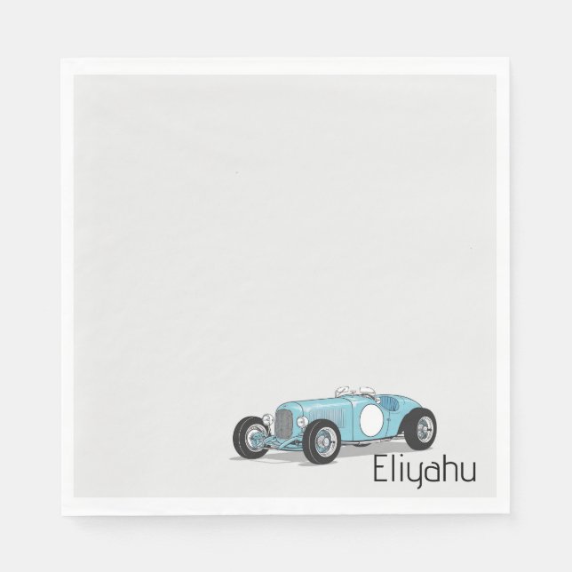 Vintage car upsherin napkins (Front)