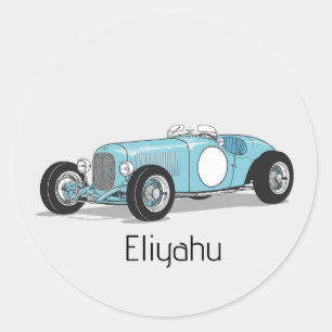 Vintage car upsherin sticker