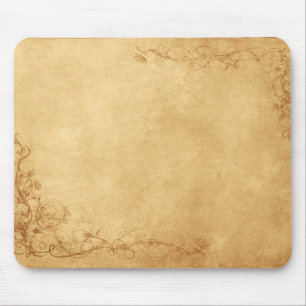 Vintage Caramel Brown Mouse Pad
