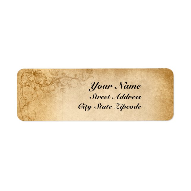 Vintage Caramel Brown & Rose Wedding (Front)