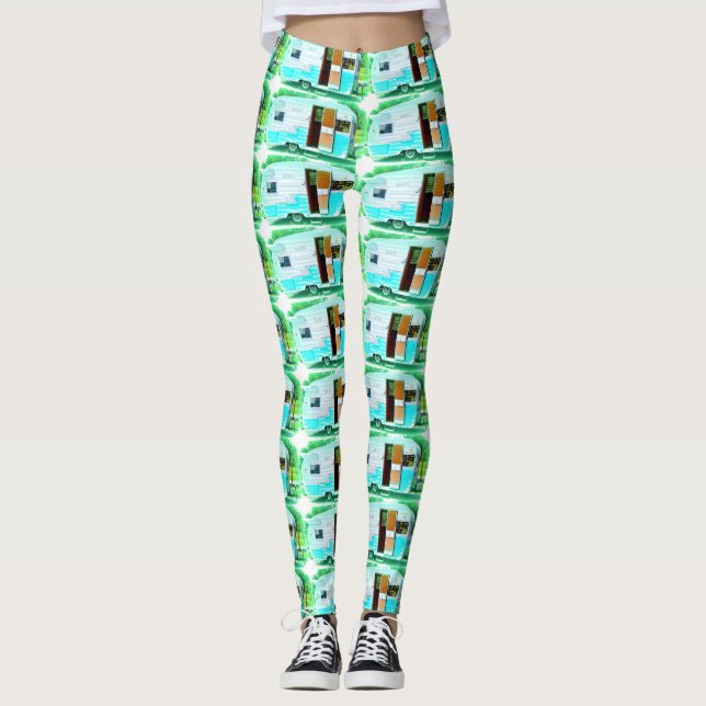 vintage caravan casa Thunder_Cove Leggings (Front)
