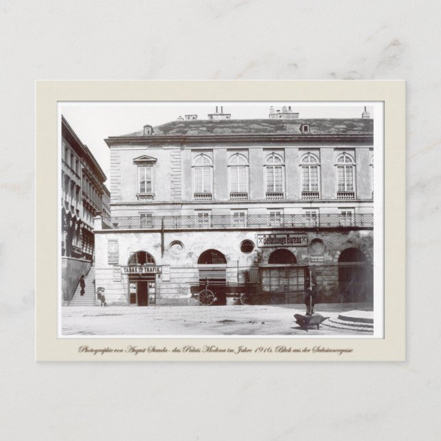 Vintage Card Austria Wien | Palais Modena (Front)