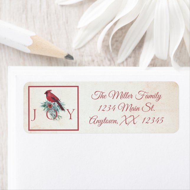 Vintage cardinal custom Christmas Holiday  (Insitu)