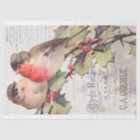 Vintage Cardinals with Ephemera Decoupage Tissue P
