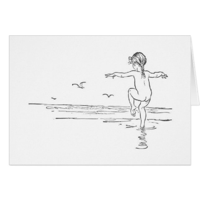Vintage - Carefree Summer Beach Day, (Front Horizontal)
