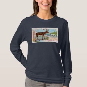 Vintage Caribou (Reindeer) and Arctic Fox T-Shirt