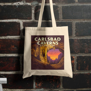 Vintage Carlsbad Caverns National Park Tote Bag