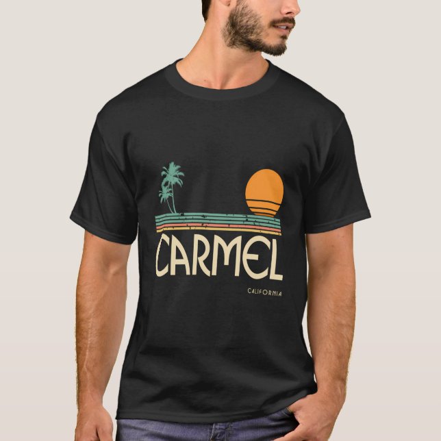 Vintage Carmel California Hoodie T-Shirt (Front)
