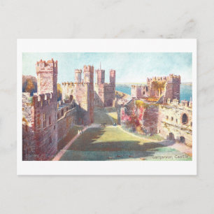 Vintage Carnarvon Castle Postcard
